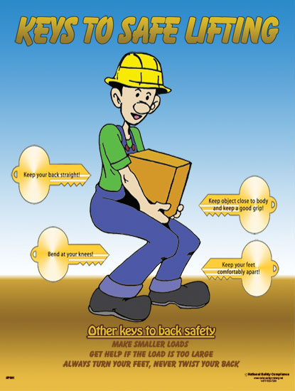 Back Safety, Keys to Safe Lifting - Osha Safety Manual